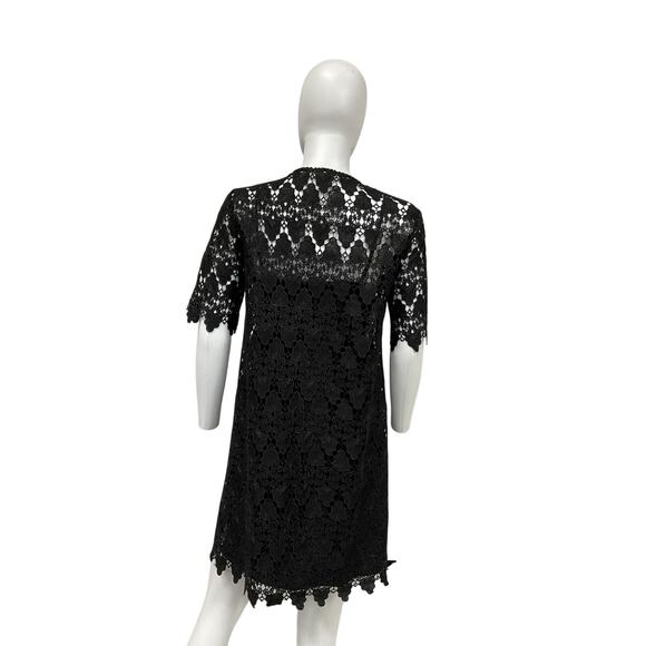 Frame 'The Lace' Black Polyester Button Front Dress Size S - NWT - Picture 3 of 5